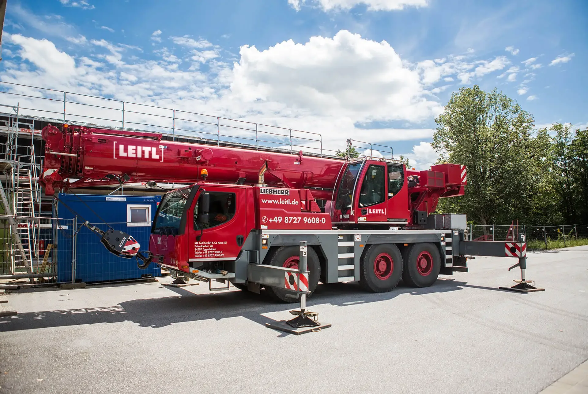 Mobilkran von Leitl im Einsatz