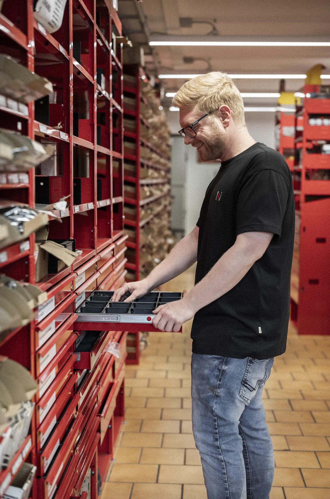 Ersatzteillager der Leitl Werkstatt