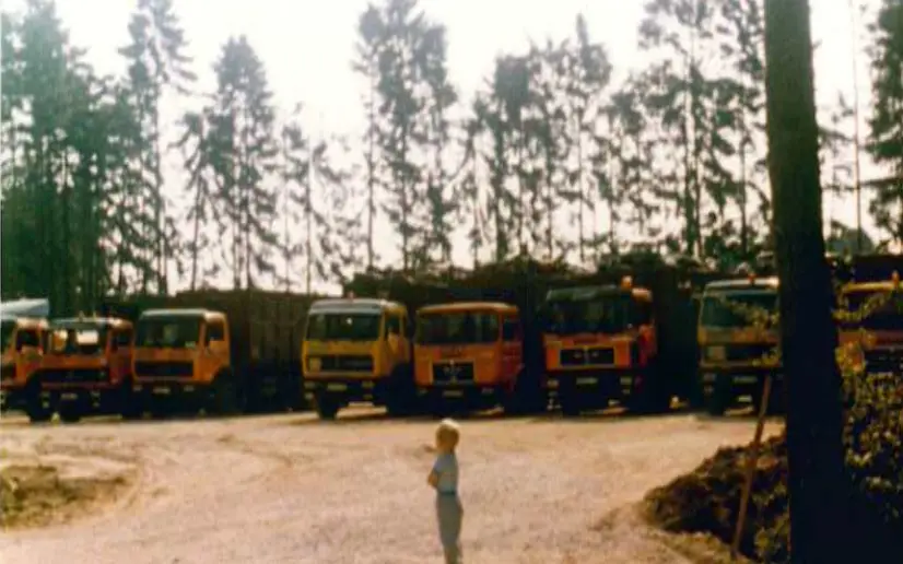 Fuhrpark der Firma Leitl im Jahr 1972