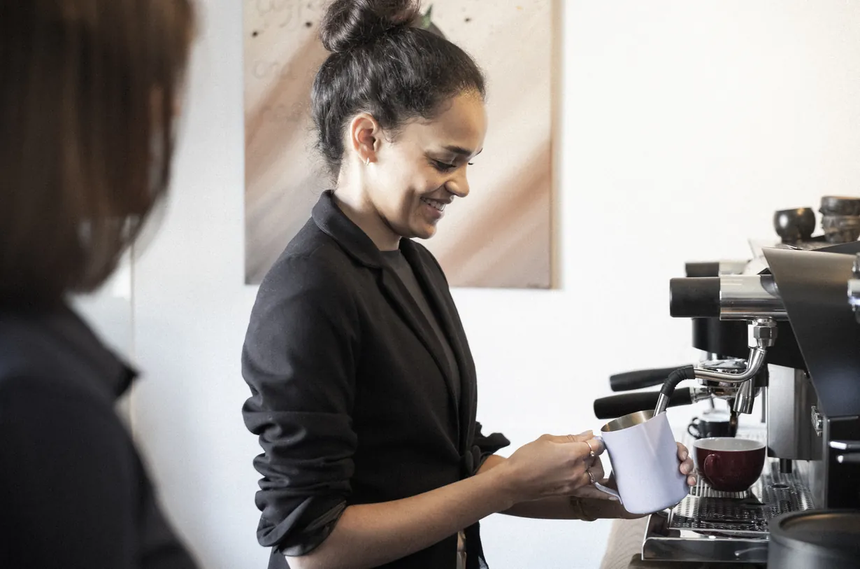 Kaffeepause im Büro